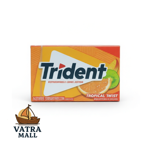 آدامس تریدنت با طعم استوایی پرتقال و کیوی 14 عددی اصل 