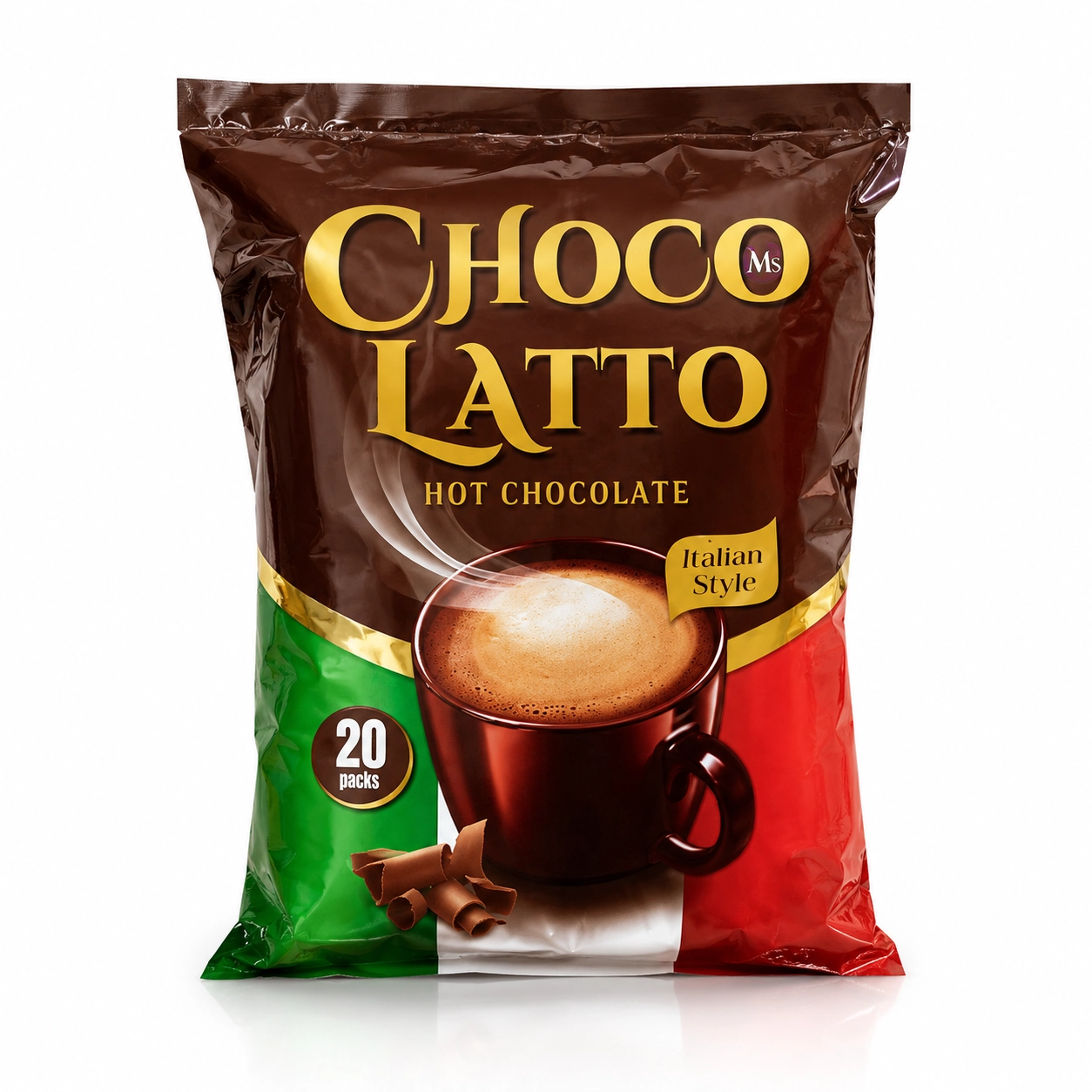 پودر هات چاکلت چوکو لاتّو Choco Latto بسته 20 عددی