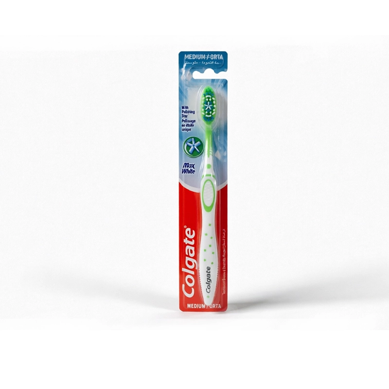 مسواک کلگیت Colgate Max White متوسط | مسواک سفیدکننده دندان