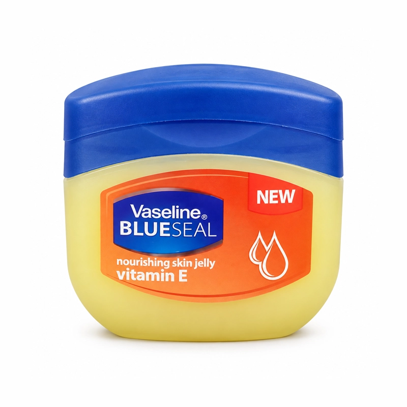 وازلین ویتامین E بلوسیل Vaseline Blue Seal | ژل مغذی و مرطوب‌کننده پوست