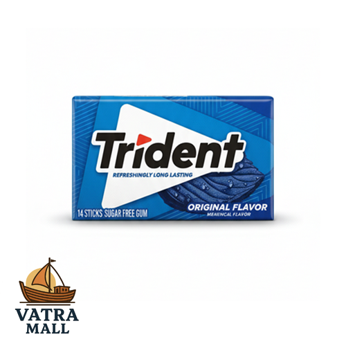 آدامس تریدنت Trident طعم اصلی Original Flavor رنگ آبی - بسته ۱4 عددی