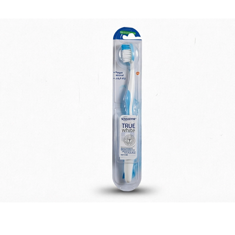 مسواک سنسوداین Sensodyne True White متوسط | پاکسازی لکه دندان