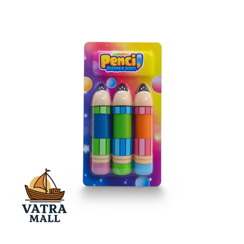 آدامس بادکنکی مدادی رنگی – Pencil Bubble Gum