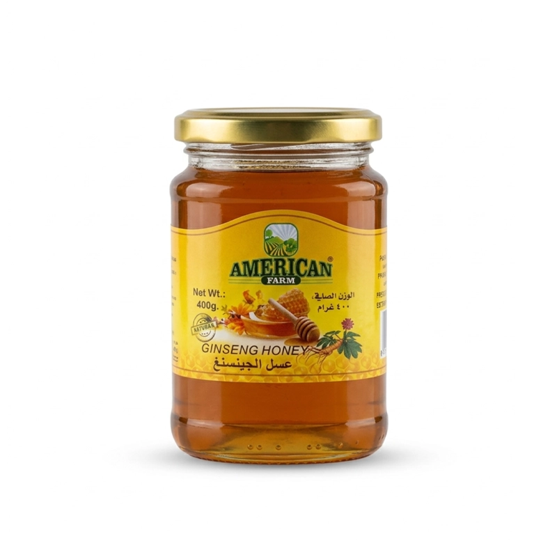 عسل جینسینگ امریکن فارم ۴۰۰ گرمی | American Farm Ginseng Honey
