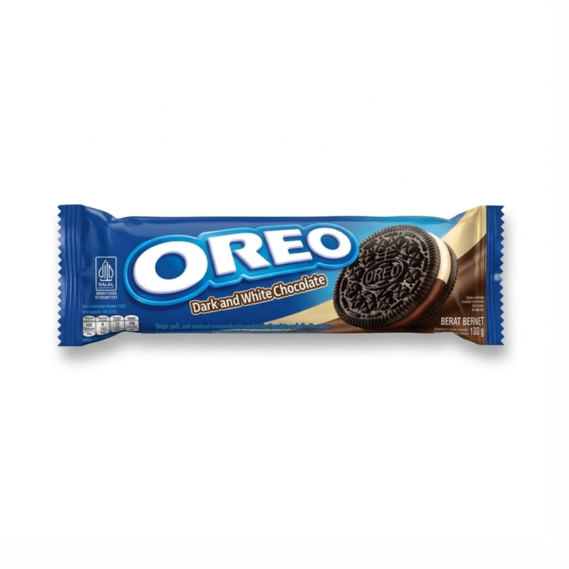 بیسکویت اوریو تاریک و سفید (Oreo Dark and White Chocolate) – بیسکویت کاکائویی با دو نوع کرم