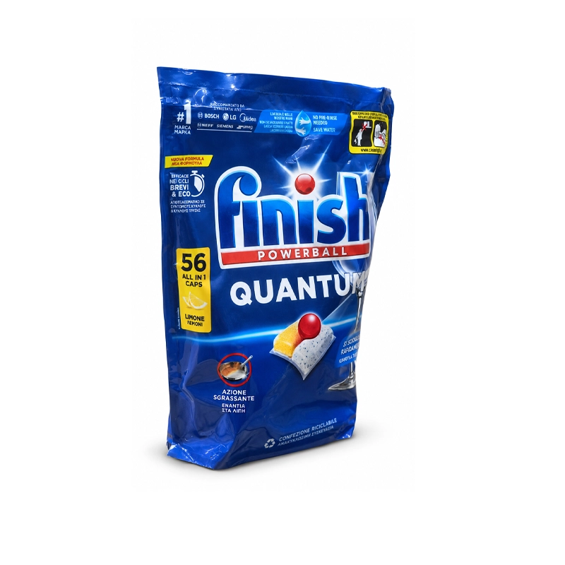 قرص ماشین ظرفشویی فینیش کوانتوم 56 عددی اروپایی لیمویی | Finish Quantum All in 1