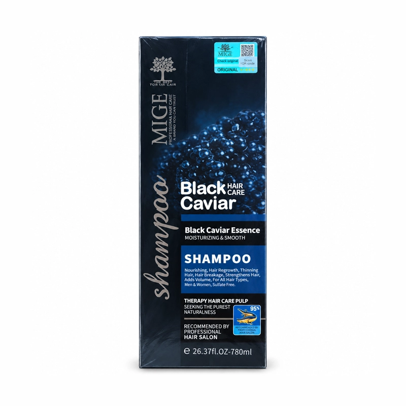 شامپو خاویار سیاه میج (MIGE Black Caviar) حجم ۷۸۰ میلی‌لیتر