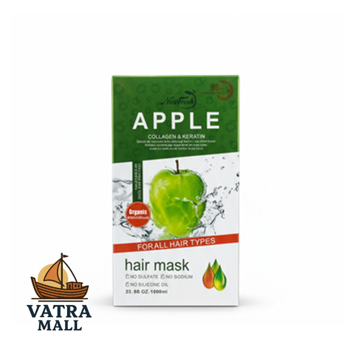 ماسک مو اپل نایس‌فرش حاوی کلاژن و کراتین برای انواع مو