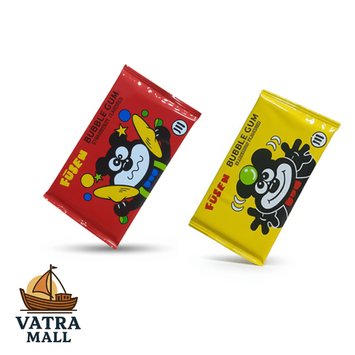 آدامس خرسی بادکنکی توت‌فرنگی FUSEN – بسته ۵ عددی