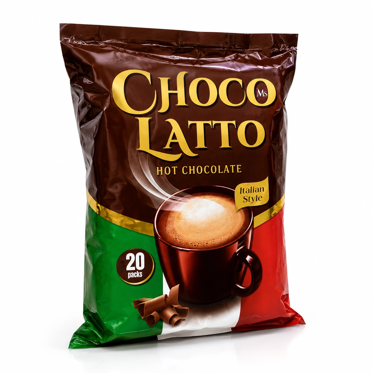 پودر هات چاکلت چوکو لاتّو Choco Latto بسته 20 عددی
