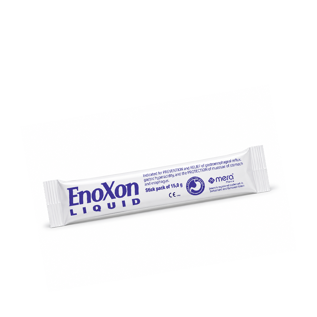 نمای بسته ژل EnoXon Liquid با 20 ساشه 15 گرمی