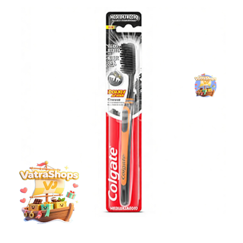 مسواک کلگیت مسواک کلگیت زغالی نرم مدلColgate Charcoal Clean Medium Toothbrush