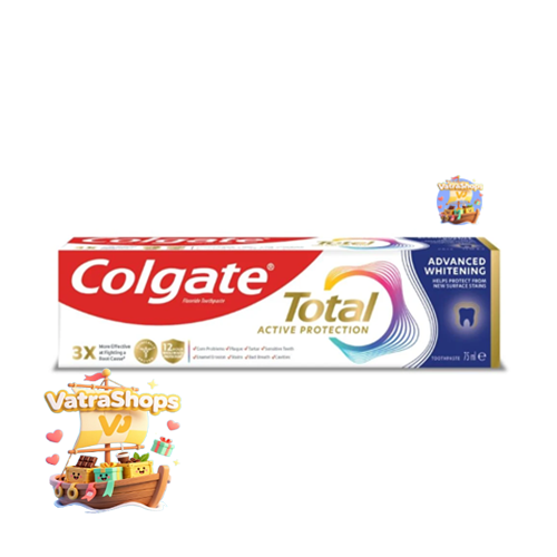 خمیر دندان Colgate Total Advanced Whitening ۷۵ میلی‌لیتر – محافظت و سفیدکنندگی
