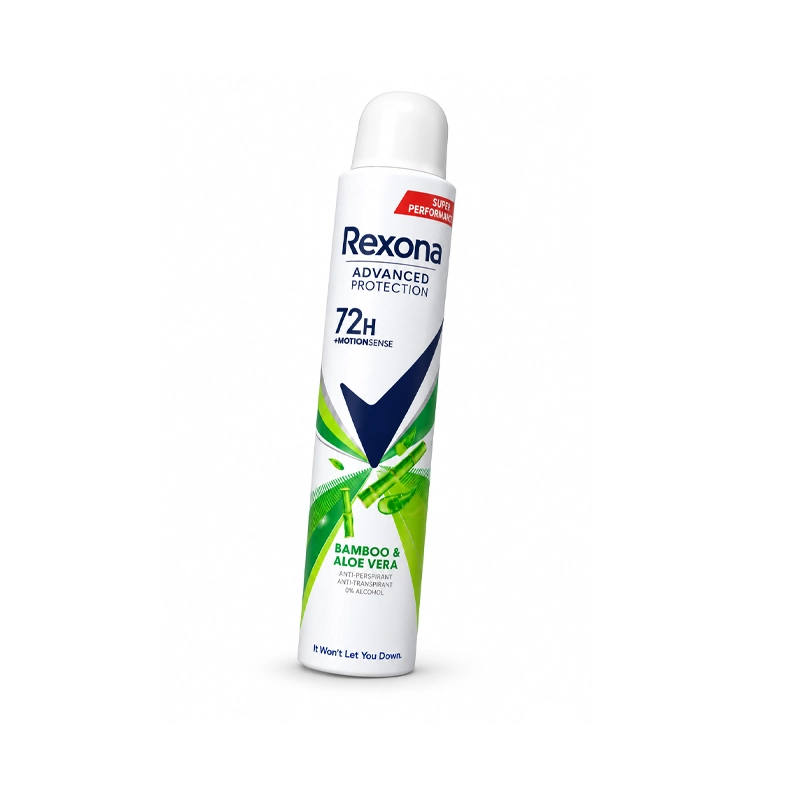 اسپری ضد تعریق رکسونا Bamboo - Aloe Vera 72H Advanced Protection رایحه ماندگار