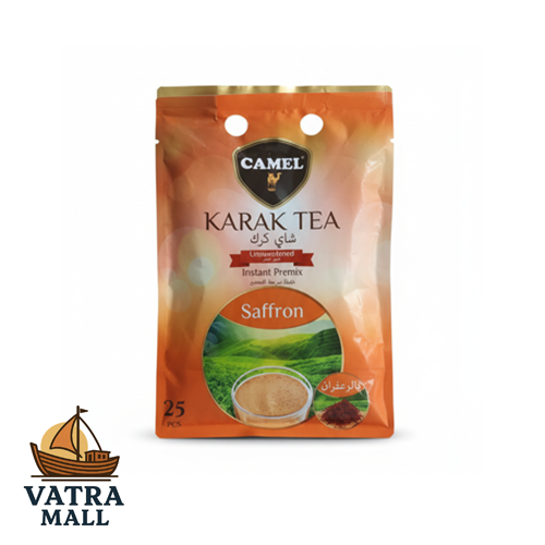 چای کرک کمل زعفرانی بدون شکر – ساشه‌ای ۲۵ عددی خوش‌طعم
