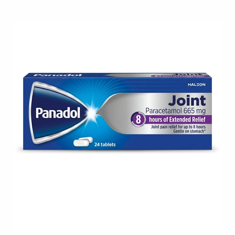 قرص پانادول جوینت ۶۶۵ میلی‌گرم بسته ۲۴ عددی | Panadol Joint