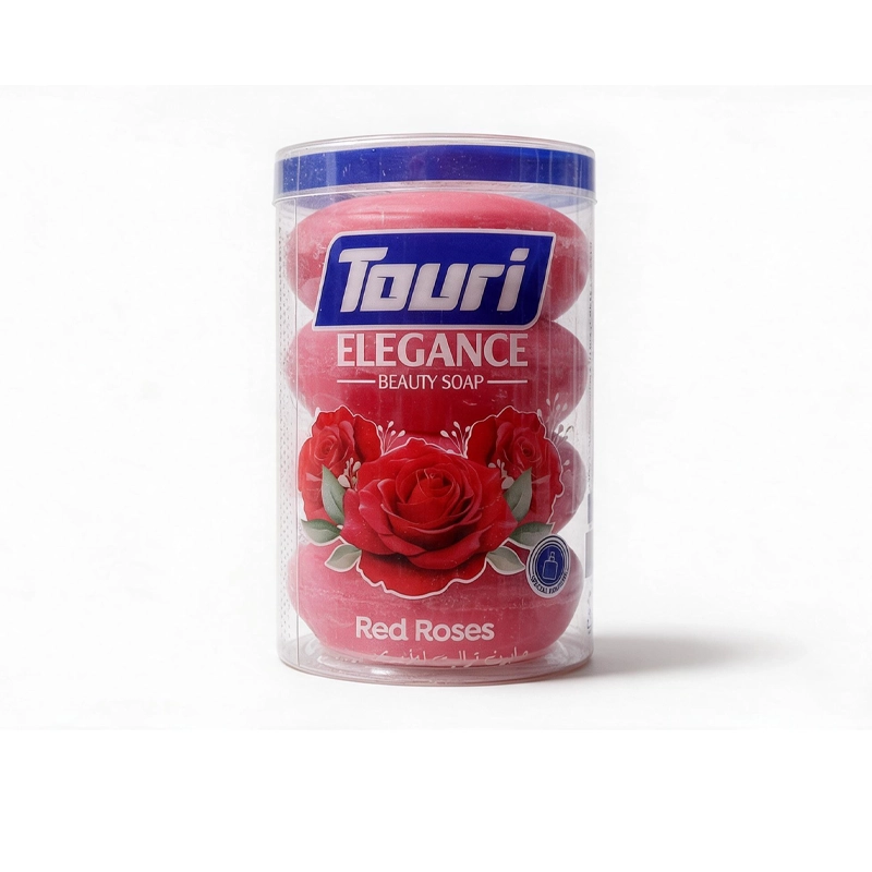 صابون توری Touri مدل Elegance Red Roses با رایحه گل رز