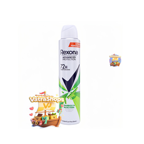 اسپری ضد تعریق رکسونا Bamboo - Aloe Vera 72H Advanced Protection رایحه ماندگار
