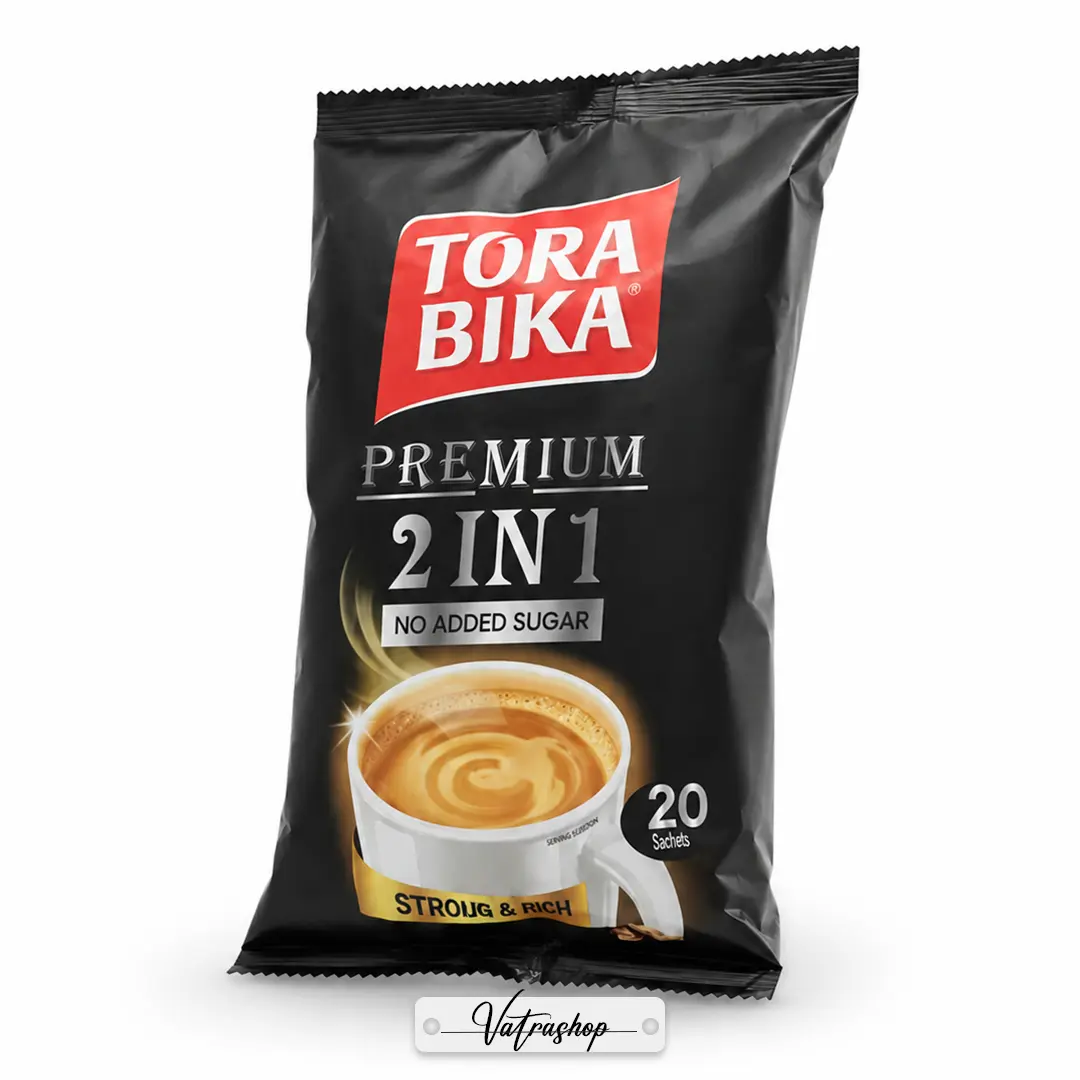 قهوه فوری تورابیکا Premium 2 in 1 بدون شکر 20 ساشه | Torabika